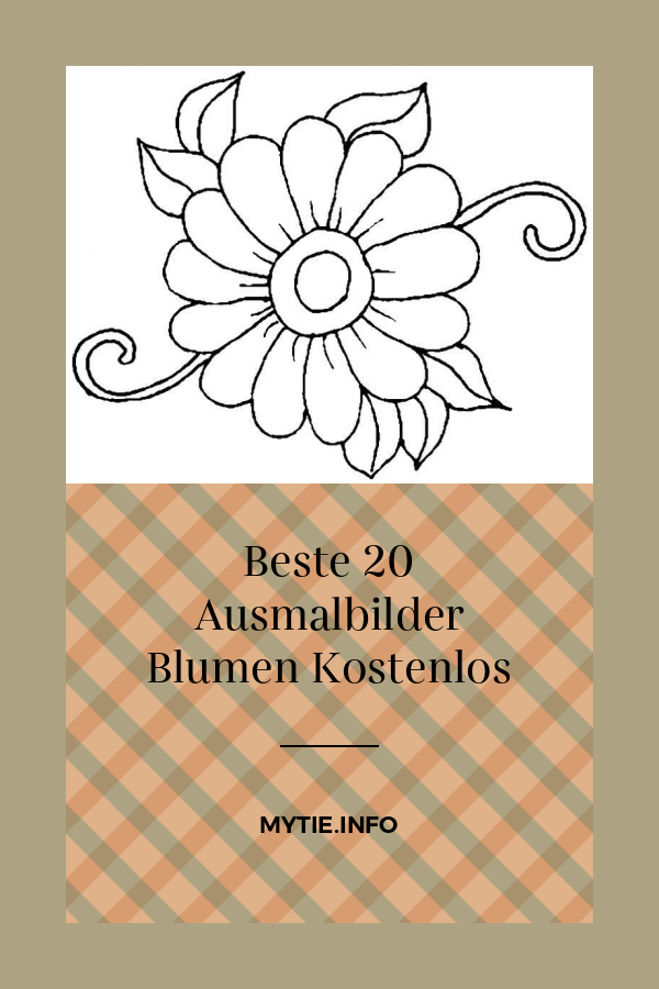 Beste 20 Ausmalbilder Blumen Kostenlos
